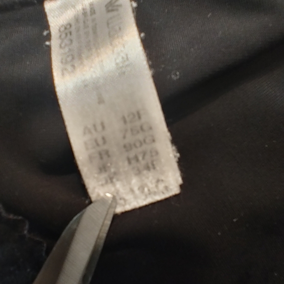 Wacoal Full Figure Basic Beauty Underwire Black Bra 34G - Picture 5 of 14